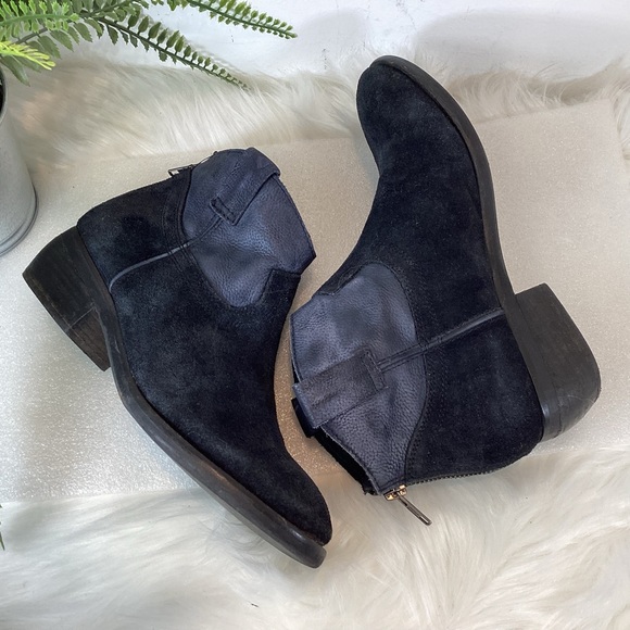 STEVE MADDEN MIDNITE TWO TONE WESTERN ANKLE BOOTS SZ 7.5 - Picture 7 of 13